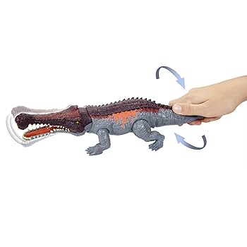 マテル　ジュラシックワールド　サルコスクス　Sarcosuchus Amazon.com: Mattel Jurassic World Massive Biters Sarcosuchus